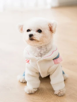 (Dungriņi) Suņu Apģērbu Mājdzīvnieku Apģērbu Suņiem Jumpsuit Soft Suns Mētelis, Jaka Pet Apģērbs Suņu Kostīmu Chihuahua Apģērbi
