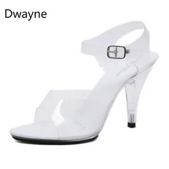 Dwayne jaunu super augstiem papēžiem naktsklubs pārredzamu sandales sieviešu kurpes sexy čības plus lieluma 34-45 sandalias mujer 2019 sūkņi