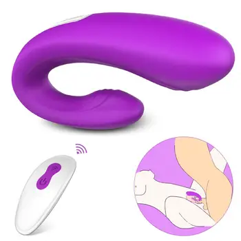Dzimums Klitora Stimulators G Spot Vibro Massager Biksītes Tālvadības Dubultā Vibrators Couplen Anālais Dildo Sievietēm Klitoru