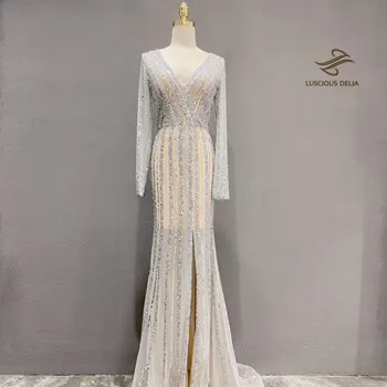 Dzirksti Mirdzēt Sequined Vakara Kleitas 2020. Gadam, Dubaija Fāzēm Balles kleitu Drēbes De saviesīgs vakars