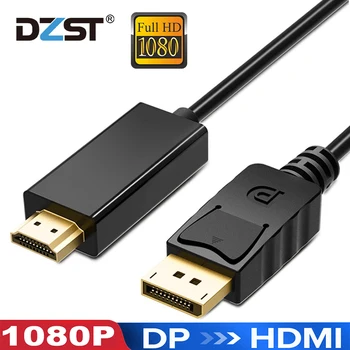 DZLST DP, HDMI Kabeli, Vīriešu, Vīriešu DisplayPort uz HDMI konversijas Video, Audio Adaptera Kabeli PC HDTV Projektors, Klēpjdators 1080P