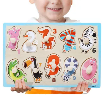 Dzīvnieku Smieklīgi Mīklas Kids Izglītojošās Koka Rotaļlietas Loģika Domāšanu Bērnu Jigsaw Puzzles Valdes Smadzeņu Spēle, Koka Rotaļlietas Bērnu Rotaļu Mācīšanos