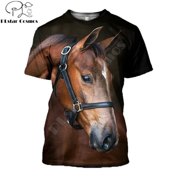 Dzīvnieku Zirgu / Briedis / Donkey 3D Iespiesti vīriešu t krekls Harajuku Vasaras Īsām piedurknēm krekls ielu Ikdienas Unisex t-veida topi YW003