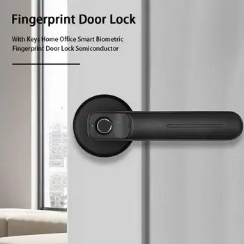 Dzīvoklis Droši Elektriskā Smart Aparatūras USB Ports pirkstu Nospiedumu Durvju slēdzenes Biometrijas Cinka Sakausējuma Ģimenes Ar Atslēgām, Keyless Ierakstu