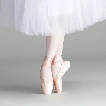 Dāmas Satīna Baleta Kurpes Profesionālā Baleta Pointe Kurpes Meitenēm, Sievietēm Ar Bezmaksas Apavu Somas
