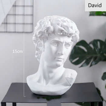 Dāvida Skulptūru Mini Portreti Sveķu Statuja, Mājas Apdare, Modernās Mākslas Amatniecības Iekārtojuma Skiču Skulptūru Dzīvojamā Istaba Dekori