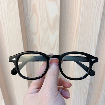 Džonijs Deps Vintage Acetāts Brilles Rāmis Vīriešu, Sieviešu Luksusa Zīmolu Recepšu Tuvredzība Kārta Optiskās Brilles Briļļu Rāmis