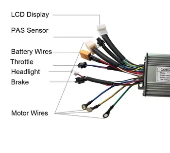E-velosipēds Displejs KT-LCD8 Krāsains displejs +Elektrisko Velosipēdu Kontrolieris KT Kontrolieris