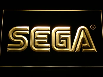 E054 Sega LED Neona Gaismas Zīmes ar On/Off Slēdzi 20+ Krāsas 5 Izmēru izvēlēties