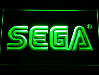 E054 Sega LED Neona Gaismas Zīmes ar On/Off Slēdzi 20+ Krāsas 5 Izmēru izvēlēties