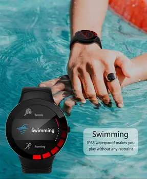 E3 Smart Skatīties Laika displejs vīriešu Ūdensnecaurlaidīgs IP68 Smartwatch Sporta Skatīties Sirdsdarbības ātrums, asinsspiediens, asins skābekļa veselības dienesta