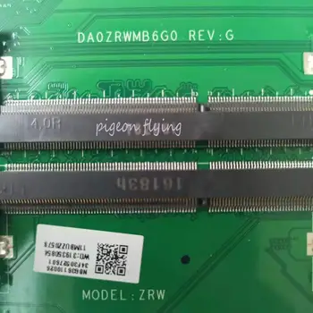 E5-574 pamatplate (Mainboard) par Acer klēpjdatoru E5-574 E5-574G ZRW DA0ZRWMB6G0 REV :G CPU:i3-6100U DDR3 NBG36110026 OK