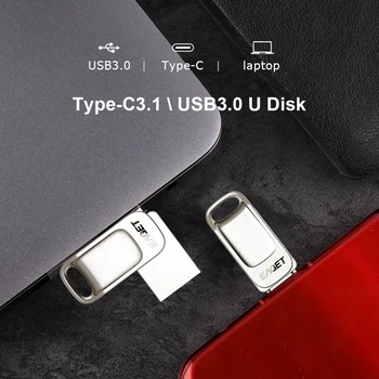 EAGET CU31 3 in 1 USB Flash Drive 32/64/128GB Pārnēsājamu USB 3.1 Tips-C USB 3.0 OTG Pendrive Atmiņas Stick, lai Tālrunis/Tablete