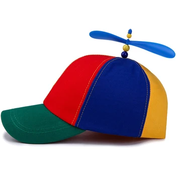 EAGLEBORN Vasaras Bērnu, Pieaugušo Regulējams Dzenskrūves Bumbu Beisbola cepure Spāre Top Multi-Krāsu Salikuma Smieklīgi, Jauki 52-57cm