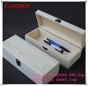 EASONOV 25 * 9.5 * 6.5 cm masīvkoka uzglabāšanas kaste rotaslietas kastes iepakojums, dāvanu kastē