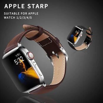 Eastar 3 Krāsu Karstā Pārdot Ādas Watchband Apple Skatīties Band Series 5/3/2/1 Sporta Aproce 42 mm 38 mm Siksnu iwatch 4 Joslu