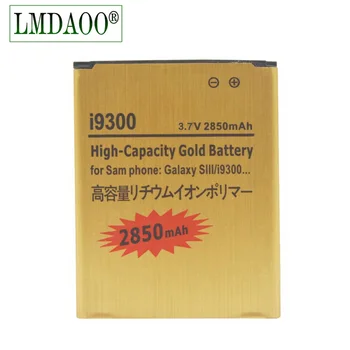 EB-L1G6LLU EB L1G6LLU 2850mAh Augstas Ietilpības Zelta Akumulators Samsung Galaxy S3 SIII S 3 III I9300 i535 i747 T999 L710 I9308
