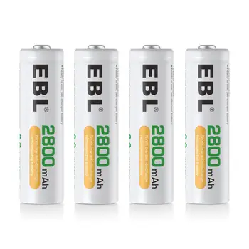 EBL 4gab 1100mAh AAA Baterijas + 4gab AA 2800mAh Baterijas + 8 Bay Akumulatora Lādētājs AA, AAA Ni-CD, Ni-MH Baterijas