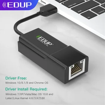 EDUP USB savienojumu ar Ethernet Switch Adapteris Hub USB 3.0 10/100/1000 Mb / s Gigabit Ethernet RJ45 LAN Pārveidotājs Nintendo Slēdzis