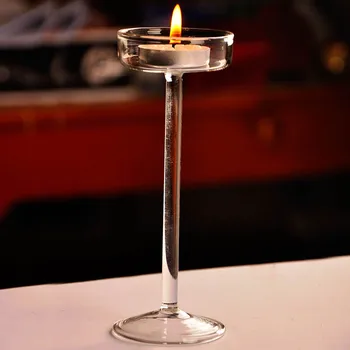 Eiropas Augsta Svečturis Stikla Svece Īpašnieks Romantiskas Vakariņas Decoration #3