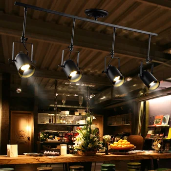 Eiropas retro stila lustras radošas personības rūpniecības stila apģērbu veikals bāra letes cafe LED prožektori YHJ122504