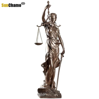 Eiropas Retro Stila Tieslietu Taisnīgumu Statuja Dzīvojamā Istaba Rotājumi Biroja Advokātu Biroji, Statujas Apdare Dievietes Skulptūra Dāvanu