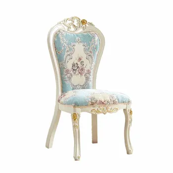 Eiropas stila ēdamistabas krēsls home mūsdienu minimālisma atpūtas krēsls, franču, galda, krēsla, pārrunu krēsla audums balts masīvkoka bac