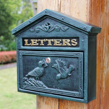 Eiropas villa ar bloķēšanas pastkastītes āra pagalmā pastkastītes lodziņā sienas pastkastīte atsauksmju kaste radošo pastkastīte retro pastkastes