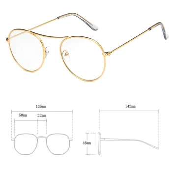 Elbru Vintage Brilles Vīrieši Sievietes Noapaļojot Metāla Optisko Briļļu Rāmji, Skaidrs, Lēcas, Brilles Melna Rozā Modes Brilles