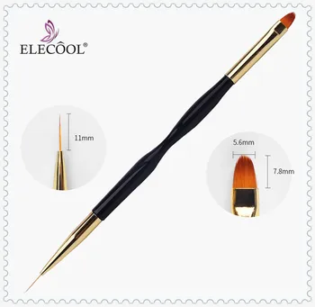 ELECOOL 3pcs Nail Art Dot Pildspalvu Skaistu Pildspalvu Krāsošanas Otu UV Gel Polish Birste Nagu Mākslas Atlasītājs Dotting Pen Manikīra Point Noir