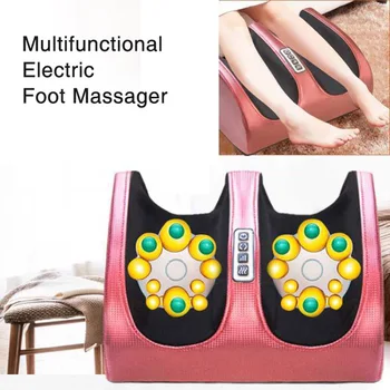 Elektrisko Kāju Ķermeņa Shiatsu Massager Mīcīšanas Ritošā Vibrācijas Mašīnas Apkures Terapijas Teļa Kāju Refleksoloģija Sāpju Massager