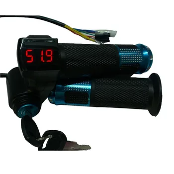 Elektrisko Velosipēdu/scooter Vērpjot Droseles ar Akumulatora enerģiju, LCD displeja Maiņa Stūres Rokturi elektrisko velosipēdu/scooter/ebike