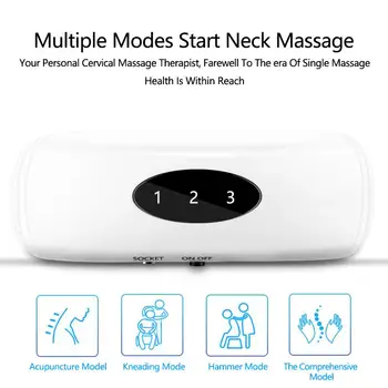 Elektriskā Kakla Massager Impulsa Atpakaļ 6 Režīmi Jaudas Kontrole Tālu Infrasarkano Apkures Pretsāpju Līdzeklis Veselības Aprūpes Massager Kakla