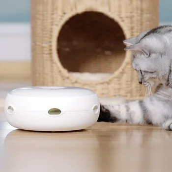 Elektriskā Kaķis Rotaļlietas Smart Teasing Kaķis Stick Crazy Spēle Vērpšanai Vinilplašu Kaķim Ķert Peles Donut Automātiskā Vinilplašu Kaķis Rotaļlietas