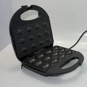 Elektriskā Valriekstu Kūka Maker Automātiski Mini Riekstu Vafeļu Maizes Mašīna Sandwich Dzelzs Tosteris Cepšanas Brokastis Panna Krāsnī, ES plug
