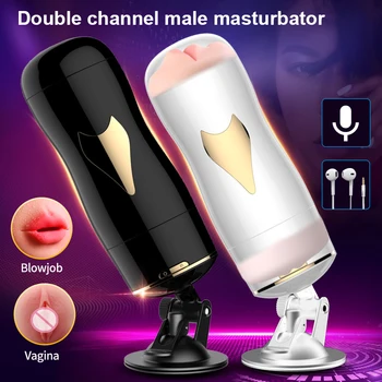 Elektriskā Vīriešu Masturbator For Men Automātiskais Kabatas Vagīna Nekustamā Maksts Blowjob Dual Režīmā Pieaugušu Vīriešu Seksa Rotaļlietas Vīriešiem Masturbatings