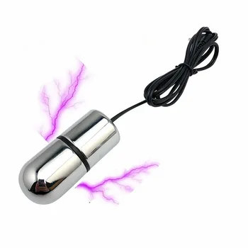 Elektriskās strāvas trieciena metāla mini lēkt Olu bullet ķermeņa masieris klitora medicīnas elektro seksa rotaļlieta, erotiska sieviešu