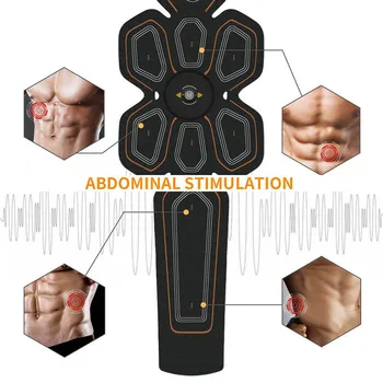 Elektronisko Impulsu Masāža Vēdera Muskuļu Stimulators Tonera ABS Tonēšana Mācību Jostas EMS Ķermeņa Waist Trimmer Fitnesa Massager