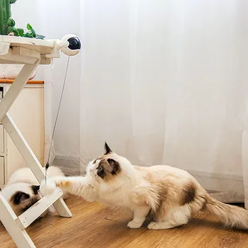 Elektronisko Kustības Kaķis Rotaļlietas Elektriskās Plandīšanās Rotējošo Interaktīvās Puzzle Smart Pet Cat Bumbu, Rotaļlietu Yo-Yo, Paceļot Bumbu
