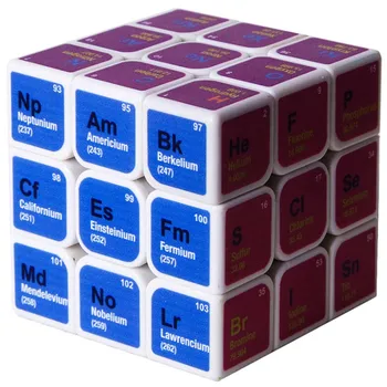 Elements Periodu, Mācīties Burvju Kubs 3x3x3 Puzzle UV Ķīmiskā Neo Cube Cubo Magico Izglītības Rotaļlietas, Dāvanas Bērniem Pieaugušajiem