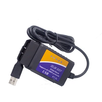 ELM 327 V1.5 OBD 2 ELM327 USB Interfeisu VAR-AUTOBUSU Skeneris Diagnostikas Rīks Kabeli Kods Atbalstu OBD II Protokoli