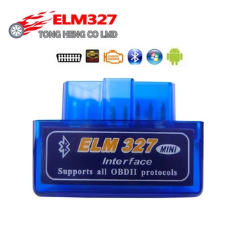 ELM327 Bluetooth V2.1 Super Mini ELM 327 OBD2 OBDII Automašīnu Diagnostikas Rīks, Android Symbian, Windows