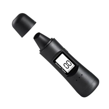 Elpa Testeri Portatīvo elpas analizatoru Analyzer LCD Detektors Rokas Digitālās Alkohola Testeri ar USB Lādējamu Digitālo Alkoholu