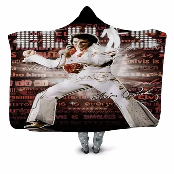 Elvis Presley Kapuci Segu 3D pilnu drukas Valkājamas Segu, Pieaugušo, vīriešu, sieviešu, Vilnas Segu stils-1