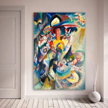 Embelish Wassily Kandinskis Anotācija Eļļas Glezna Mūsdienu Mājas Dekoru Moduļu Bildes Sienu Mākslas HD Audekls Plakāti Dzīvojamā Istaba