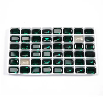 Emerald norādīja izjaukti atpakaļ iedomātā stikla, akmens, slīpētas kristāla Diamante rhinestones Apdarei: Rotaslietas, Apģērba