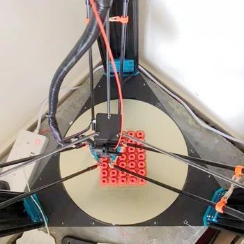 ENERĢISKS 3D Printeri Kārta 200/220/260/300 Atsperu Tērauda Lokšņu Silda Gultu piemēro PEI+Magnētiskās pamatnes Kossel Delta 3D Printeri