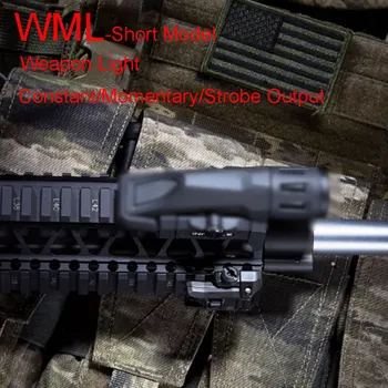 Enhanced Edition WML Scout Gaismas Taktisku Ieroci Gaismas Šautene Lukturīti Fit 20mm Weaver Picatinny Rail Medību Lanterna