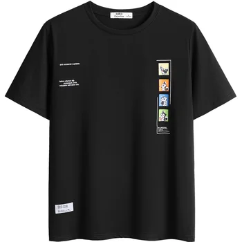Enjeolon T Krekls Vīriešiem Vasarā Jaunu Īsām Piedurknēm O-veida kakla Tshirts Drukāt Suņu Modes Gadījuma Vīrietis Top Tee Plus Izmērs 3XL T8228