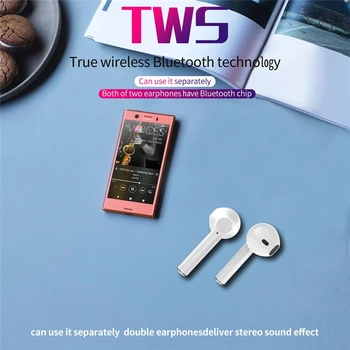 ENTUZIASTS T2 TWS Mini Bluetooth Bezvadu 5.0 Austiņas Stereo Austiņu Austiņas Ar Uzlādes Lodziņā Mic Visiem Smart Tālruni